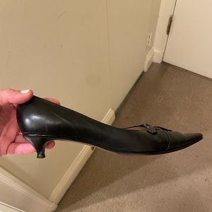 Jimmy Choo Black Kitten Heel. Size 9.5